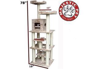 Majestic Pet 78" CASITA Cat Tree - Honey Brown FUR Majestic Pet 78" CASITA Cat Tree - Honey Brown FUR