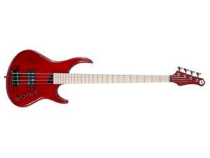 MTD Kingston Artist 4 String Bass Guitar - Translucent Cherry, Maple Fretboard MTD Kingston Artist 4 String Bass Guitar - Translucent Cherry, Maple Fretboard