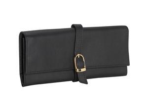 Royce Leather Suede Lined Jewelry Roll, Black - 915-BLACK-5 Royce Leather Suede Lined Jewelry Roll, Black - 915-BLACK-5