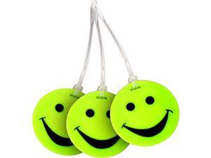 Lewis N. Clark Set of 3 Neon Smiley Face Luggage Tags Lewis N. Clark Set of 3 Neon Smiley Face Luggage Tags
