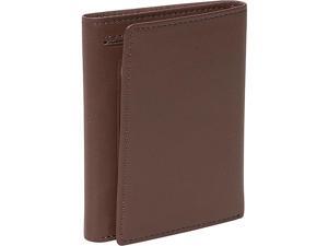 Royce Leather Men's Tri-Fold Wallet with Double ID Window, Coco - 101-COCO-5 Royce Leather Men's Tri-Fold Wallet with Double ID Window, Coco - 101-COCO-5