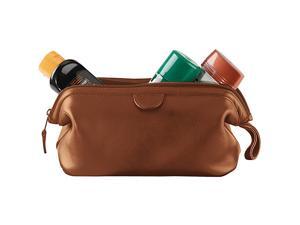 Royce Leather Classic Toiletry Bag, Tan - 265-TAN-6 Royce Leather Classic Toiletry Bag, Tan - 265-TAN-6
