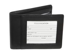 Emporium Leather RFID-007-BLK-5 Royce Leather Rfid Blocking Double Id Flat Fold Wallet - Black Emporium Leather RFID-007-BLK-5 Royce Leather Rfid Blocking Double Id Flat Fold Wallet - Black