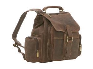 Le Donne Leather Distressed Leather Multi Pocket Back Pack Le Donne Leather Distressed Leather Multi Pocket Back Pack