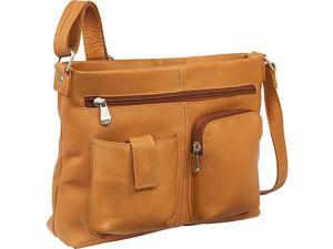 Le Donne Leather Two Pocket Crossbody Le Donne Leather Two Pocket Crossbody