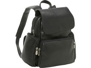 Le Donne Leather Women's Multi Pocket Back Pack Purse Le Donne Leather Women's Multi Pocket Back Pack Purse