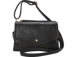 Ashley M Fashion Double Flap Leather Shoulder Bag Ashley M Fashion Double Flap Leather Shoulder Bag