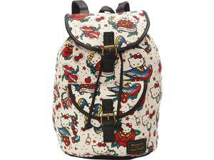Loungefly Hello Kitty Tattoo Canvas Backpack Loungefly Hello Kitty Tattoo Canvas Backpack