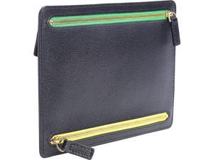 Royce Leather RFID Blocking Zippered Currency and Passport Travel Document Organizer Pouch in Genuine Saffiano Leather Royce Leather RFID Blocking Zippered Currency and Passport Travel Document Organizer Pouch in Genuine Saffiano Leather