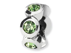 Reflections Sterling Silver August Swarovski Crystal Birth Month Bead / Charm Reflections Sterling Silver August Swarovski Crystal Birth Month Bead / Charm