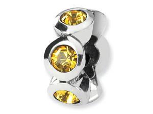 Reflections Sterling Silver November Swarovski Crystal Birth Month Bead / Charm Reflections Sterling Silver November Swarovski Crystal Birth Month Bead / Charm