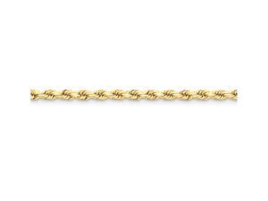 9 Inch 14k 5mm bright-cut Rope with Lobster Clasp Chain Ankle Bracelet in 14 kt Yellow Gold 9 Inch 14k 5mm bright-cut Rope with Lobster Clasp Chain Ankle Bracelet in 14 kt Yellow Gold