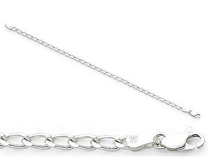 Amore LaVita Sterling Silver 4.3mm Open Link Charm Bracelet 8 inches Amore LaVita Sterling Silver 4.3mm Open Link Charm Bracelet 8 inches