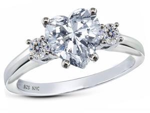 Star K 8mm Heart Shape Genuine White Topaz Ring in Sterling Silver Size 7 Star K 8mm Heart Shape Genuine White Topaz Ring in Sterling Silver Size 7