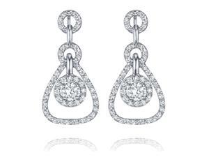 Ryan Jonathan Diamond Tear Drop Earrings in 18K White Gold (1.00 cttw) Ryan Jonathan Diamond Tear Drop Earrings in 18K White Gold (1.00 cttw)
