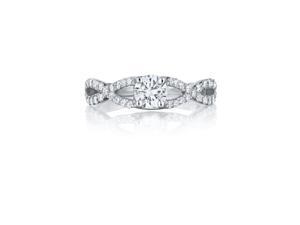 Ryan Jonathan Split Shank Diamond Engagement Ring in 14K White Gold (0.94 cttw) Ryan Jonathan Split Shank Diamond Engagement Ring in 14K White Gold (0.94 cttw)