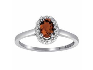 Ryan Jonathan Garnet and Diamond Ring in 14K White Gold Ryan Jonathan Garnet and Diamond Ring in 14K White Gold