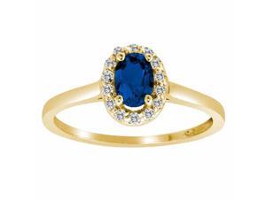 Ryan Jonathan Blue Sapphire and Diamond Ring in 14K Yellow Gold Ryan Jonathan Blue Sapphire and Diamond Ring in 14K Yellow Gold
