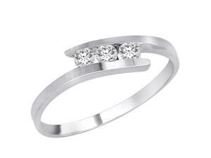 Ryan Jonathan Three Stone Diamond Ring in 14K White Gold Ryan Jonathan Three Stone Diamond Ring in 14K White Gold
