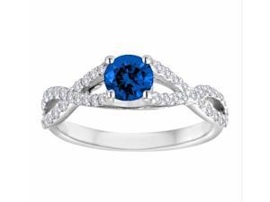 Ryan Jonathan Bypass Blue Sapphire and Diamond Ring in 14K White Gold Ryan Jonathan Bypass Blue Sapphire and Diamond Ring in 14K White Gold