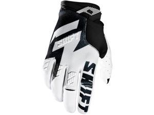 Shift Racing Faction Men's Off-Road Motorcycle Gloves - Black/White / Medium Shift Racing Faction Men's Off-Road Motorcycle Gloves - Black/White / Medium