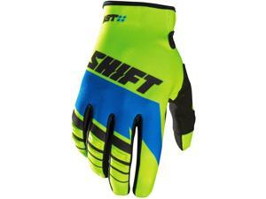 Shift Racing Assault Youth Boys MX Motorcycle Gloves - Yellow/Blue / Small Shift Racing Assault Youth Boys MX Motorcycle Gloves - Yellow/Blue / Small