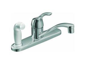 Moen, Inc. Chrome Kitchen Faucet With Spray. Moen, Inc. Chrome Kitchen Faucet With Spray.