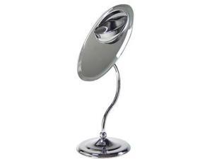 Zadro 8X/3X/1X Magnification Tri Optics Chrome Vanity Mirror by Zadro Products Model OVL37 Zadro 8X/3X/1X Magnification Tri Optics Chrome Vanity Mirror by Zadro Products Model OVL37