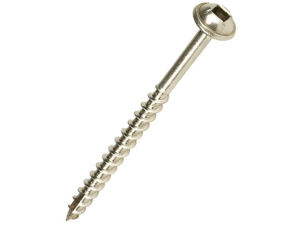 Wood Screw, #7, 1 1/4 In L, Fine, SS, Pk 100 Wood Screw, #7, 1 1/4 In L, Fine, SS, Pk 100