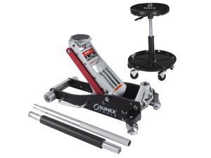 Sunex 6603ASJPR 3-Ton Rapid Rise Ton Aluminum Floor Jack w/ Adjustable Shop Seat Sunex 6603ASJPR 3-Ton Rapid Rise Ton Aluminum Floor Jack w/ Adjustable Shop Seat