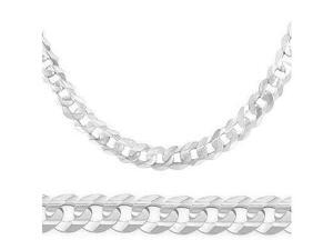 14k Solid White Gold Cuban Curb Link Bracelet 8.1mm 8.5 14k Solid White Gold Cuban Curb Link Bracelet 8.1mm 8.5