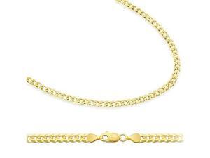 Solid 14k Yellow Gold Cuban Curb Chain Necklace 2.4mm 24 Solid 14k Yellow Gold Cuban Curb Chain Necklace 2.4mm 24