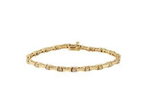 Ladies 0.4CTW Diamond 14K Yellow Gold Bracelet Ladies 0.4CTW Diamond 14K Yellow Gold Bracelet
