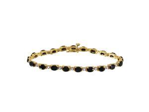 Ladies 8.9CTW Sapphire And Diamond 14K Yellow Gold Bracelet Ladies 8.9CTW Sapphire And Diamond 14K Yellow Gold Bracelet