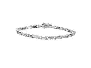 Ladies 1CTW Diamond 14K White Gold Bracelet Ladies 1CTW Diamond 14K White Gold Bracelet