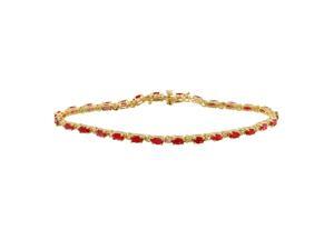 Ladies 5.45CTW Ruby 14K Yellow Gold Bracelet Ladies 5.45CTW Ruby 14K Yellow Gold Bracelet