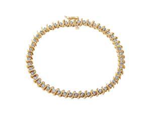 Ladies 2CTW Diamond 10K Yellow Gold Bracelet Ladies 2CTW Diamond 10K Yellow Gold Bracelet