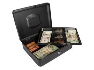 12 Inch Black Cash Box with Key Lock 12 Inch Black Cash Box with Key Lock