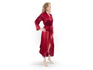 Aus Vio 100% Silk Robe M/L, Red Aus Vio 100% Silk Robe M/L, Red