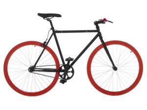 Vilano Fixed Gear Bike Fixie Single Speed Road Bike (50 cm) - Black/Red Vilano Fixed Gear Bike Fixie Single Speed Road Bike (50 cm) - Black/Red