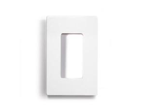 Aspire 1-Gang Wall Plate - White Satin Aspire 1-Gang Wall Plate - White Satin