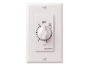 Intermatic FD46HW DPST 6-Hour Spring Wound Timer - White Intermatic FD46HW DPST 6-Hour Spring Wound Timer - White