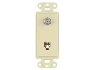 Cooper Wiring Devices 3562A Decora-Style Mounting Strap with Telephone and Coaxi Cooper Wiring Devices 3562A Decora-Style Mounting Strap with Telephone and Coaxi