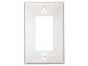 Cooper Wiring Devices 2051W 1-Gang Mid-Size Decora-Style Thermoset Wallplate - W Cooper Wiring Devices 2051W 1-Gang Mid-Size Decora-Style Thermoset Wallplate - W
