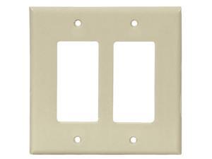 Cooper Wiring Devices 2052V 2-Gang Mid-Size Decora-Style Thermoset Wallplate - I Cooper Wiring Devices 2052V 2-Gang Mid-Size Decora-Style Thermoset Wallplate - I