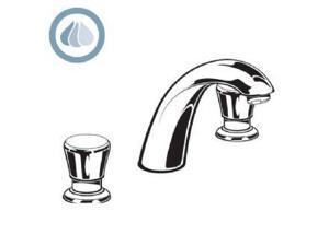 American Standard 1340.825.002 Metering Widespread Faucet with Water Conserving Aerator, Polished Ch American Standard 1340.825.002 Metering Widespread Faucet with Water Conserving Aerator, Polished Ch