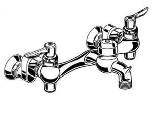 American Standard 8351.076.002 Wall-Mount Service Sink Faucet with Offset Shanks, Polished Chrome American Standard 8351.076.002 Wall-Mount Service Sink Faucet with Offset Shanks, Polished Chrome