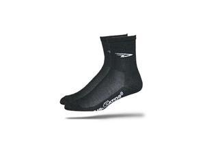 DeFeet AirEator High Top Sock: Black; XL DeFeet AirEator High Top Sock: Black; XL