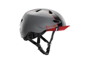 Bern 2013 Men's Brentwood Bomber Summer Bike Helmet (Matte Grey/Red Bomber w/ Visor - M) Bern 2013 Men's Brentwood Bomber Summer Bike Helmet (Matte Grey/Red Bomber w/ Visor - M)