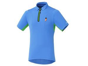 Shimano 2015 Men's Polo Cycling Shirt - ECWJSTSMS31M (Blue/Green - L) Shimano 2015 Men's Polo Cycling Shirt - ECWJSTSMS31M (Blue/Green - L)